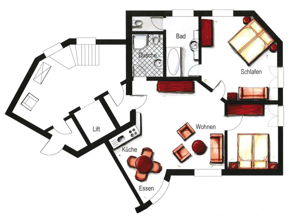 Villa Katharina Ferienwohnungen 维林根 外观 照片